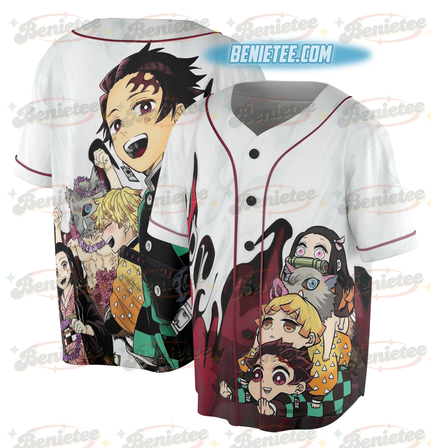 Demon slayer Anime Jersey, Anime Lover Shirt, Anime Baseball Jersey