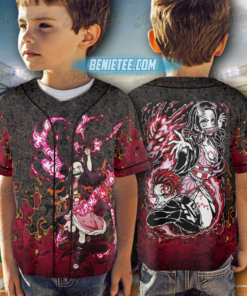 Alternative view of Demon Slay Nezuko Baseball Jersey