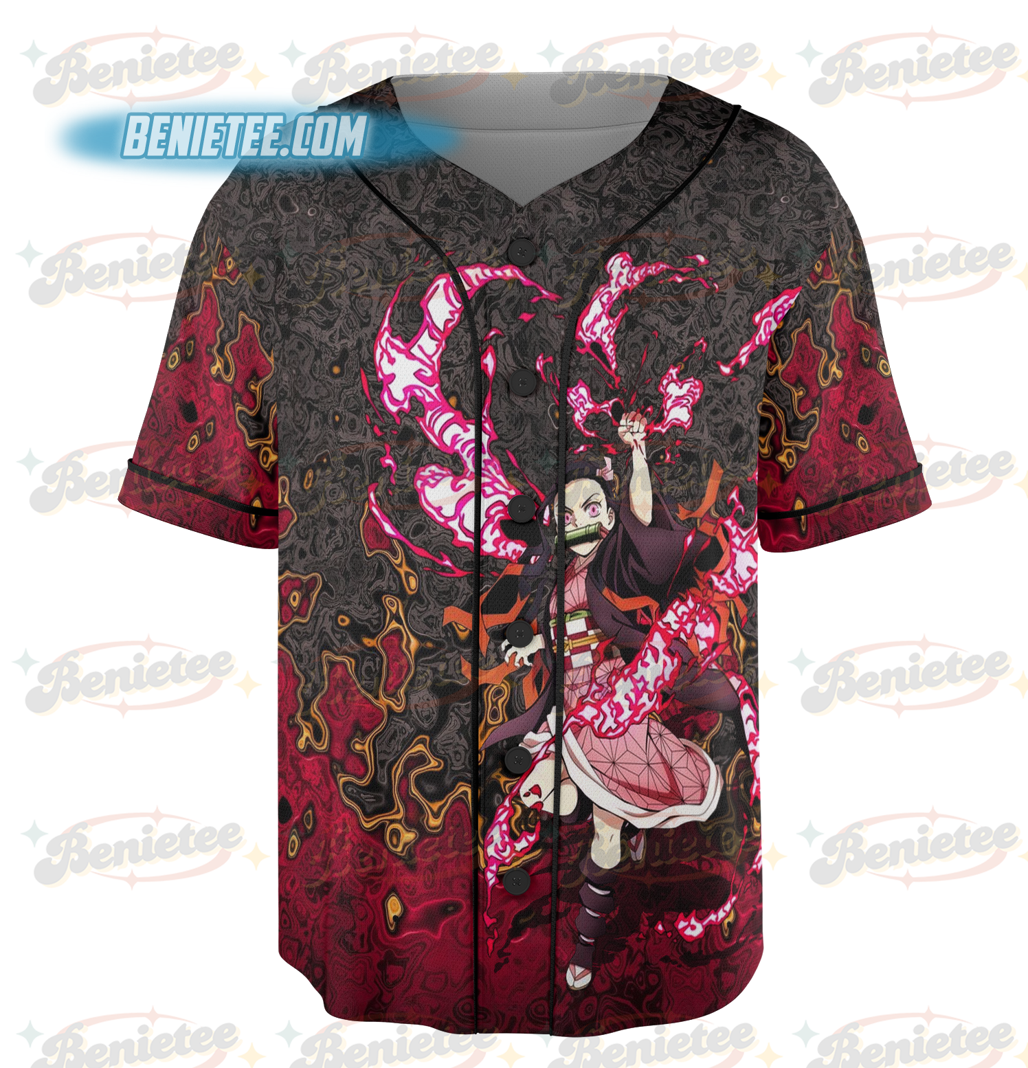 Demon Slay Nezuko Baseball Jersey - Image 4
