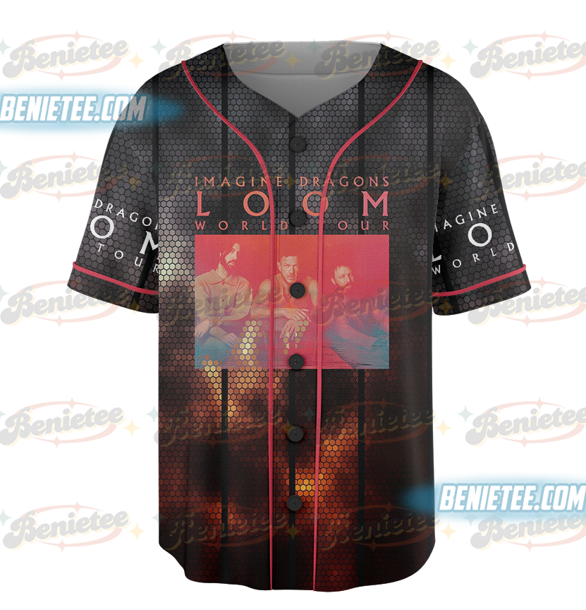 Vintage Music Tee, Imagine Dragons World Tour, Loom Tour 2025 BAseball Jersey - Image 5