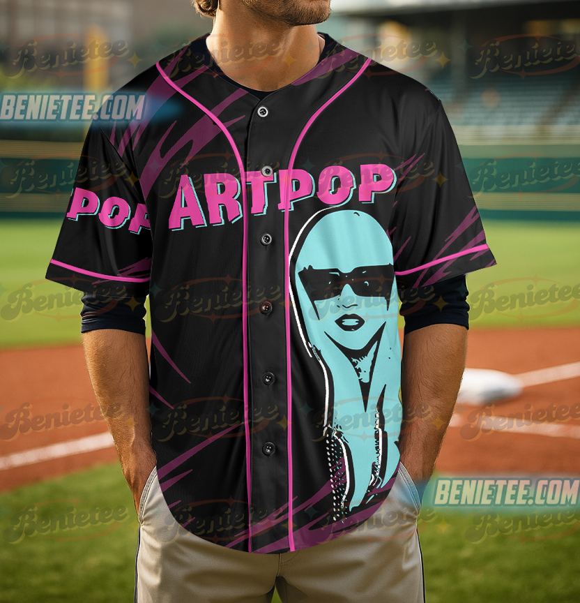 Lady Gaga Tour Baseball Jersey, Lady Gaga Mayhem Album Tee - Image 2