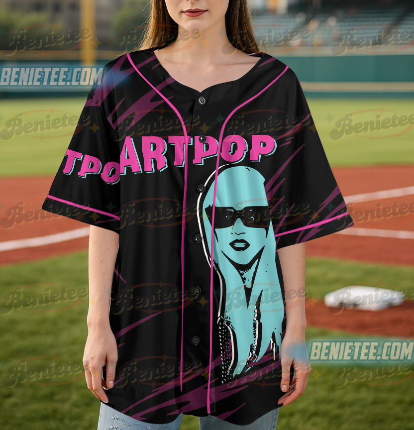 Lady Gaga Tour Baseball Jersey, Lady Gaga Mayhem Album Tee - Image 3