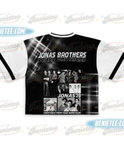Alternative view of Jonas Bros 20th Annivesary Tour 2025 Croptop Football Jersey