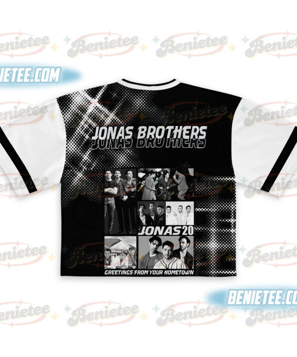 Alternative view of Jonas Bros 20th Annivesary Tour 2025 Croptop Football Jersey