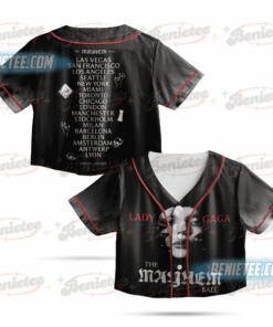 Lady Gaga Vintage Gaga Croptop Baseball Jersey