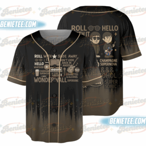Oasis UNISEX Reunion Tour 2025 Oasis 2025 Tour Baseball Jersey, Oasis Tee, Beautiful Oasis 2025 Concert Jersey