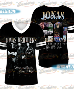 Jonas Brothers Concert Football Jersey, 20th Anniversary, Jonas Bros Tour Tee, Popular Jonas Bros shirts