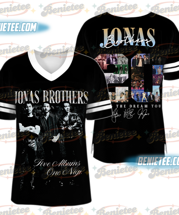 Jonas Brothers Concert Football Jersey, 20th Anniversary, Jonas Bros Tour Tee, Popular Jonas Bros shirts