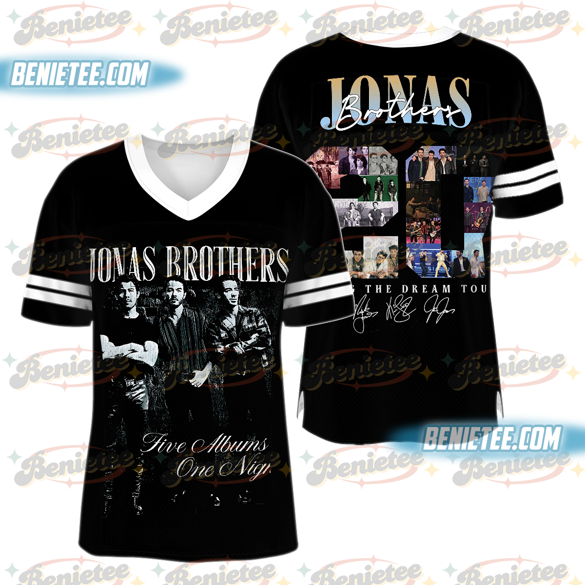 Jonas Brothers Concert Football Jersey, 20th Anniversary, Jonas Bros Tour Tee, Popular Jonas Bros shirts