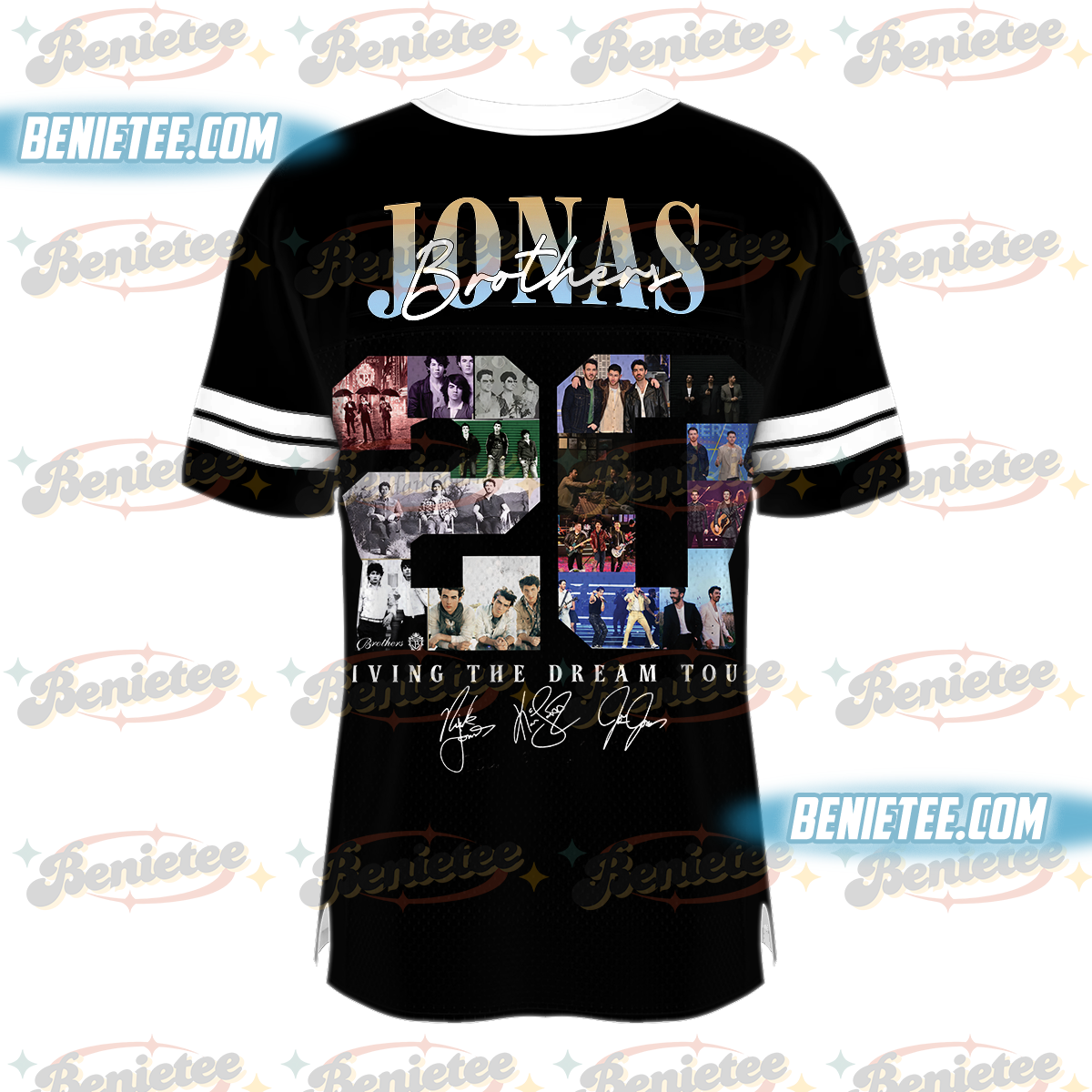 Jonas Brothers Concert Football Jersey, 20th Anniversary, Jonas Bros Tour Tee, Popular Jonas Bros shirts - Image 3