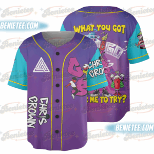 Chris Brown Breezy Bowl XX Tour 2025 Jersey, Chris Brown Baseball Jersey