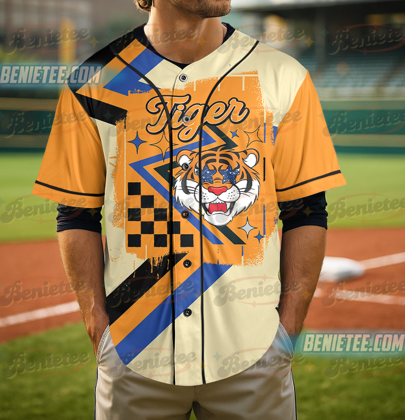 Custom Mascot Checkered Ribbon Spirit Baseball Jersey, School Spirit Game Day Shirt, Team Spirit, School Spirit Shirt, Sports Team Mascot, Mascot Tee - Image 2