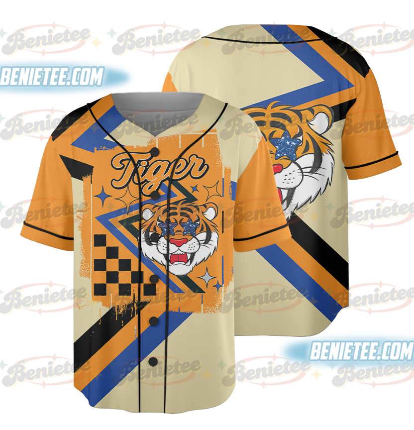 Custom Mascot Checkered Ribbon Spirit Baseball Jersey, School Spirit Game Day Shirt, Team Spirit, School Spirit Shirt, Sports Team Mascot, Mascot Tee