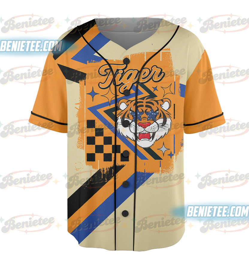 Custom Mascot Checkered Ribbon Spirit Baseball Jersey, School Spirit Game Day Shirt, Team Spirit, School Spirit Shirt, Sports Team Mascot, Mascot Tee - Image 5