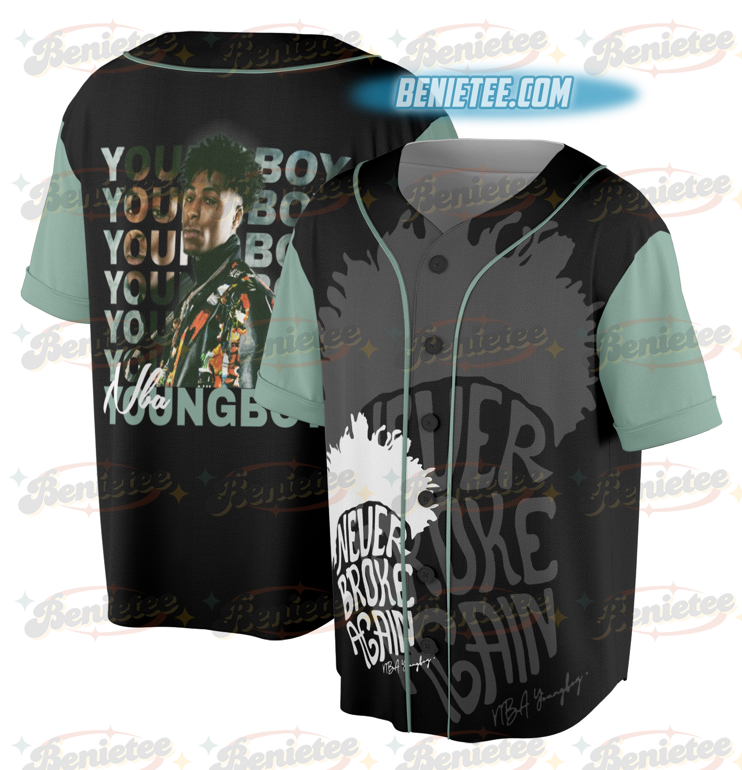 Vintage Youngboy Masa Tour Baseball Jersey