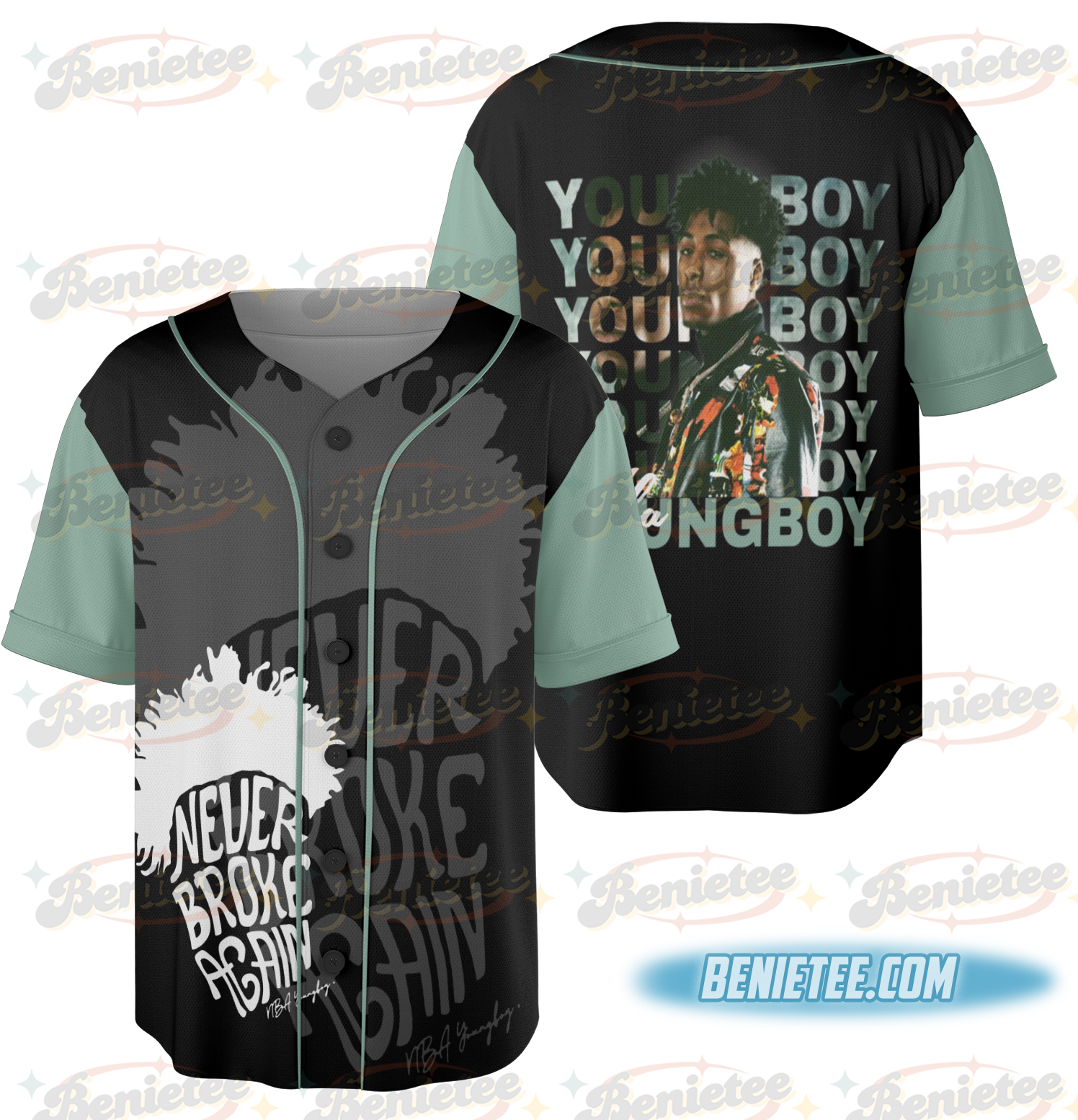 Vintage Youngboy Masa Tour Baseball Jersey - Image 3