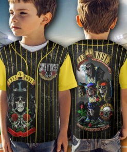 Alternative view of Vintage Rocker Jersey, Guns N' Roses Appetite for Destruction Jersey