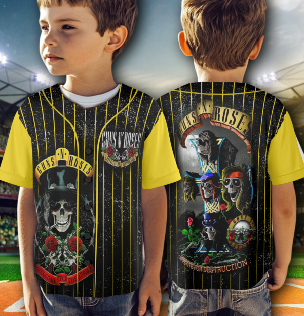 Alternative view of Vintage Rocker Jersey, Guns N' Roses Appetite for Destruction Jersey
