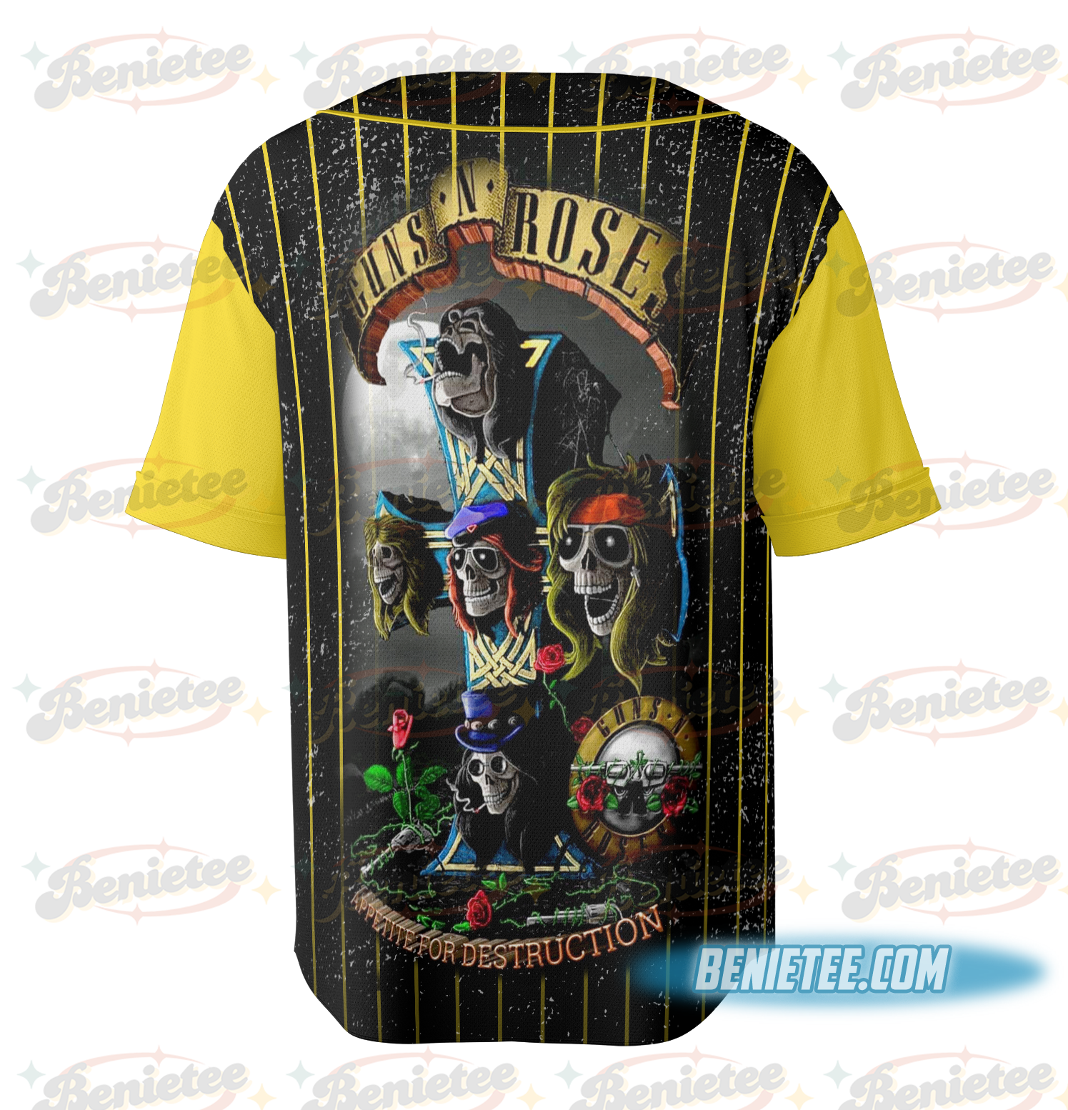 Vintage Rocker Jersey, Guns N' Roses Appetite for Destruction Jersey - Image 5