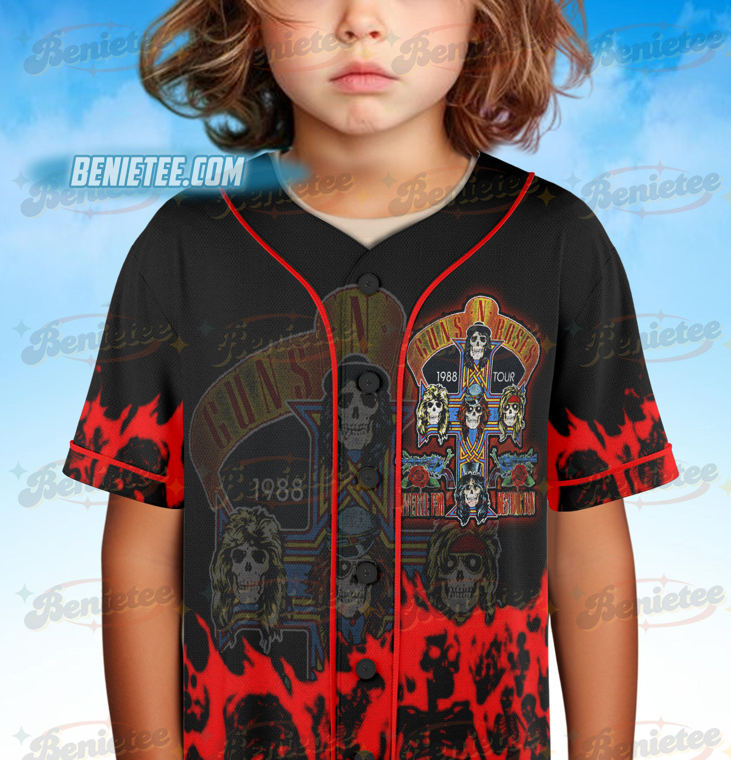 Guns N Roses Baseball Jersey, Rockband Jersey - Image 2
