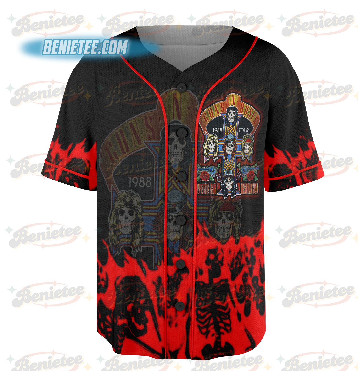 Guns N Roses Baseball Jersey, Rockband Jersey - Image 4