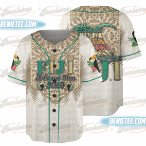 Personalized Fiji Vacation Baseball Jersey, Christmas in Fiji Jersey