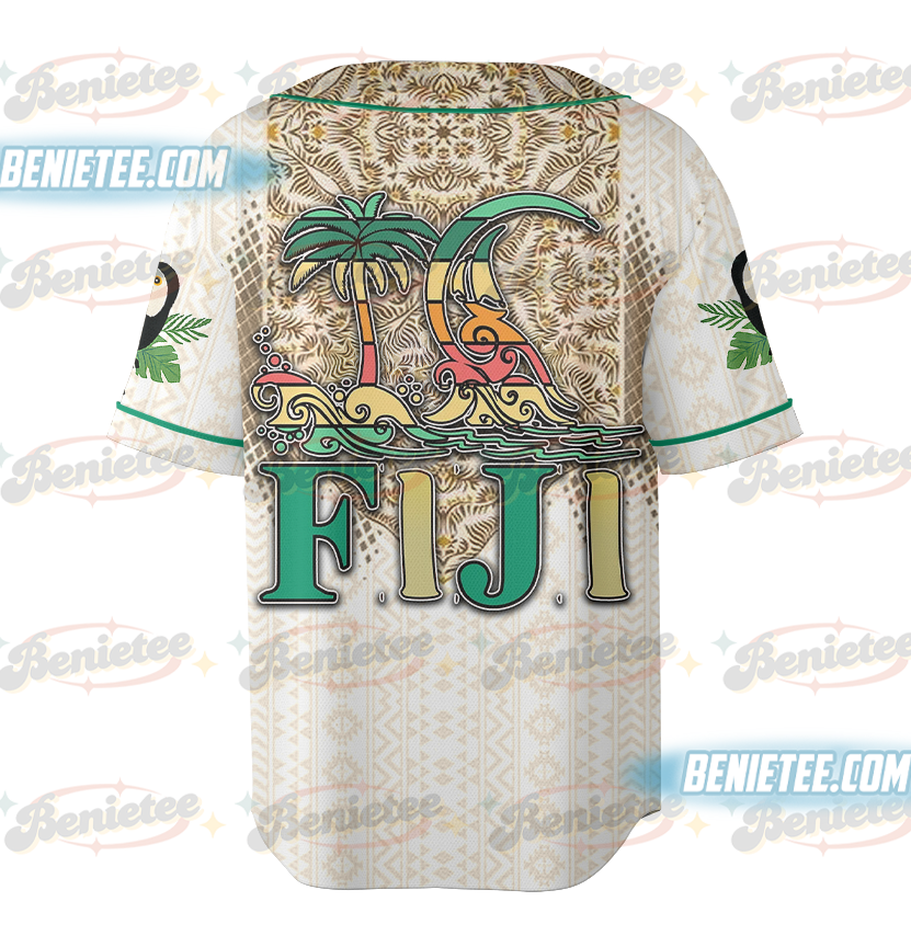 Personalized Fiji Vacation Baseball Jersey, Christmas in Fiji Jersey - Image 3