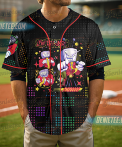 Alternative view of Tenna Deltarune ITS TV TIME Game Shirt Unisex, Tenna Deltarune Game Baseball Jersey
