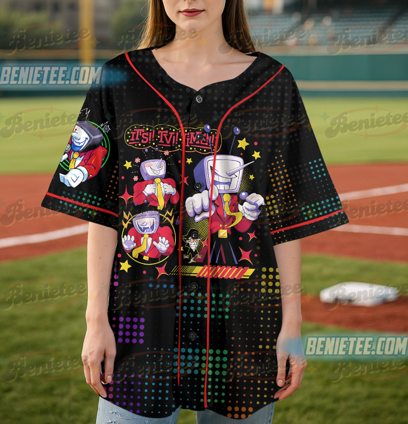 Tenna Deltarune ITS TV TIME Game Shirt Unisex, Tenna Deltarune Game Baseball Jersey - Image 3