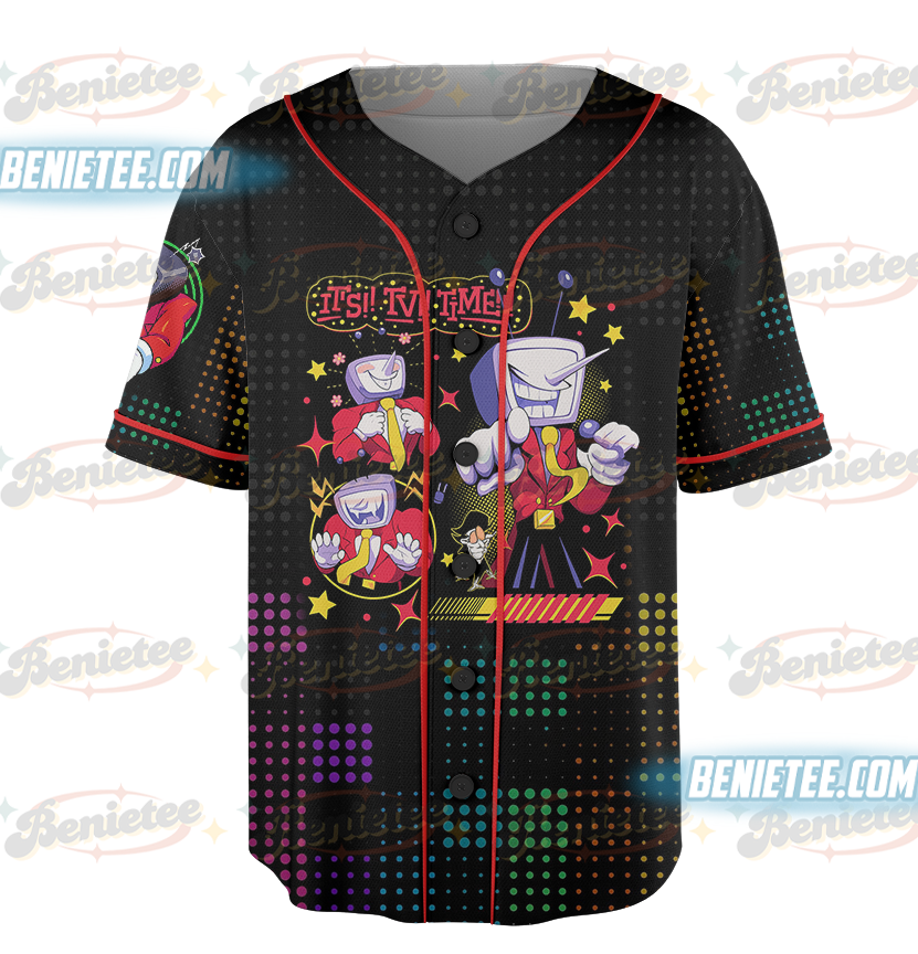 Tenna Deltarune ITS TV TIME Game Shirt Unisex, Tenna Deltarune Game Baseball Jersey - Image 4