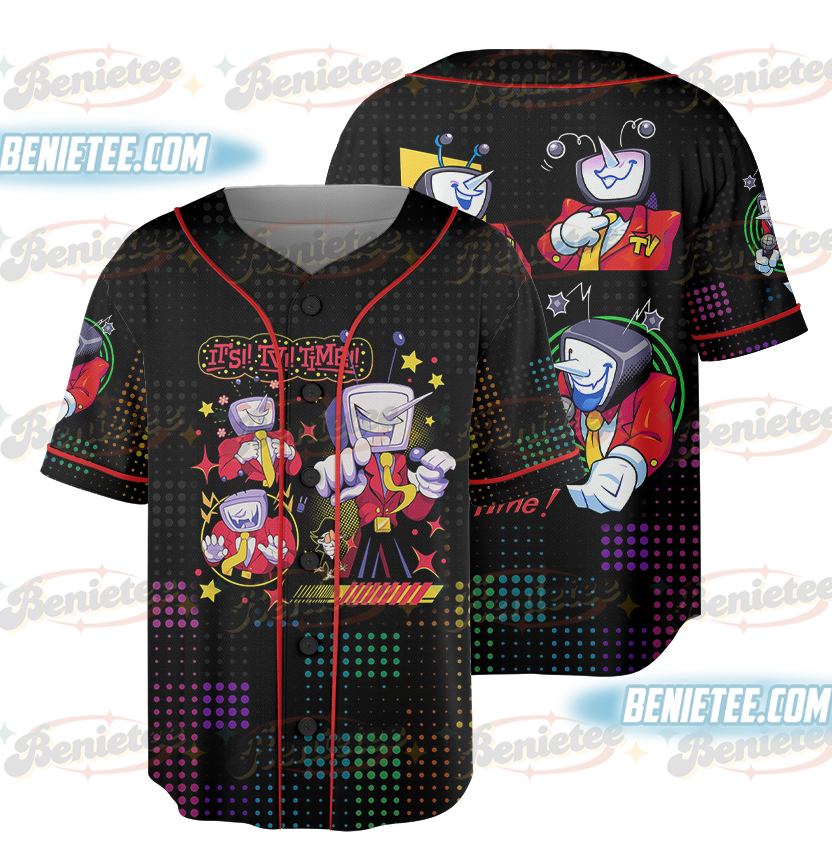 Tenna Deltarune ITS TV TIME Game Shirt Unisex, Tenna Deltarune Game Baseball Jersey