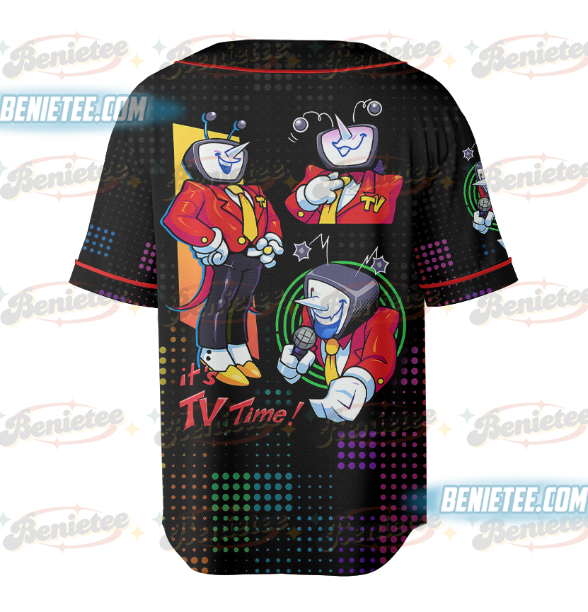 Tenna Deltarune ITS TV TIME Game Shirt Unisex, Tenna Deltarune Game Baseball Jersey - Image 5