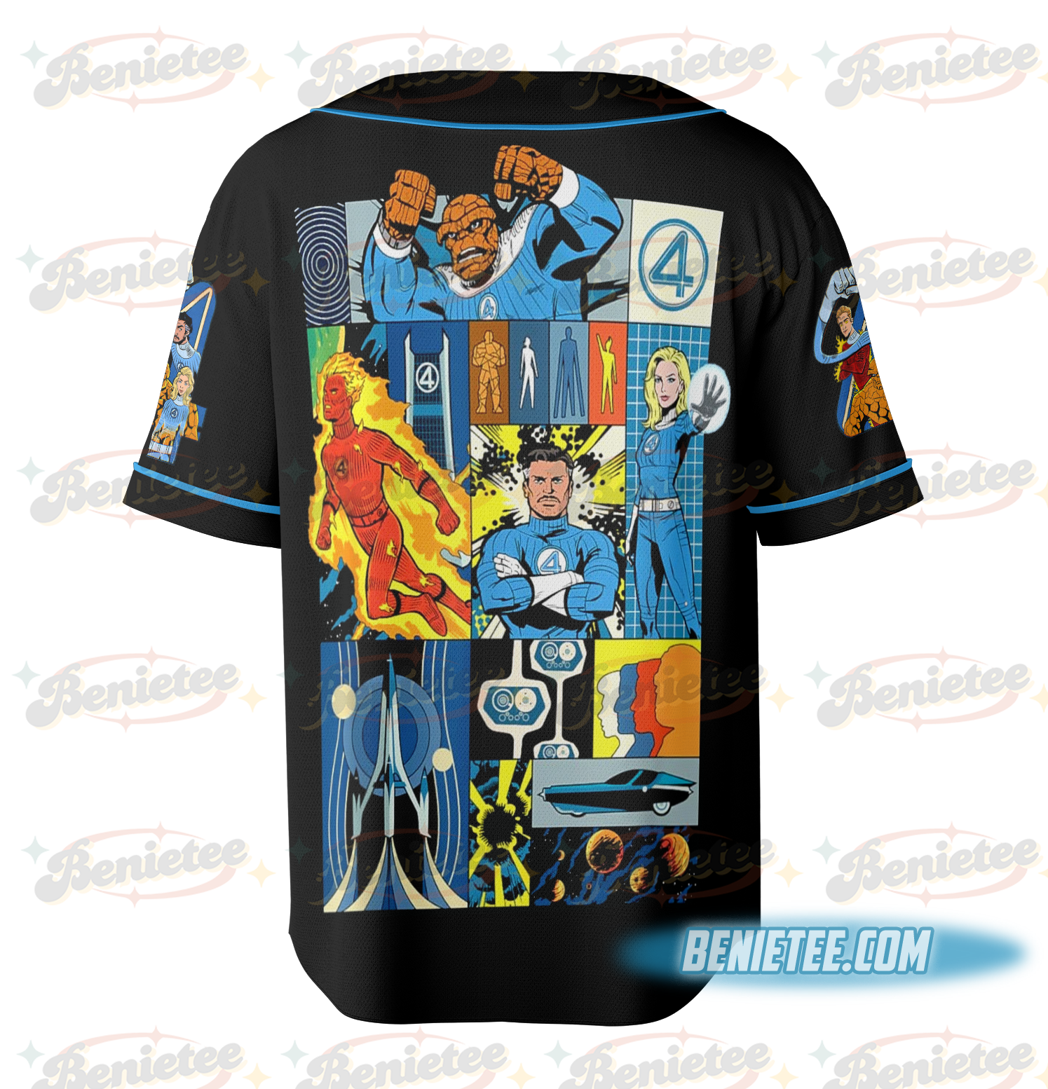 Fantastic Four Team Baseball Jersey - Image 5