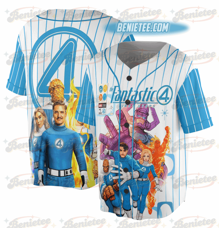 Alternative view of The Fantastic Four First Steps Baseball Jersey
