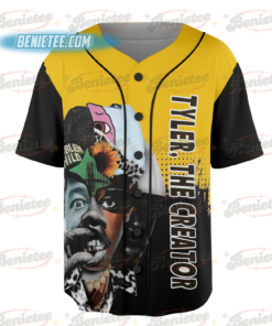Alternative view of Novelty Tyler the Creator Meme Baseball Jersey