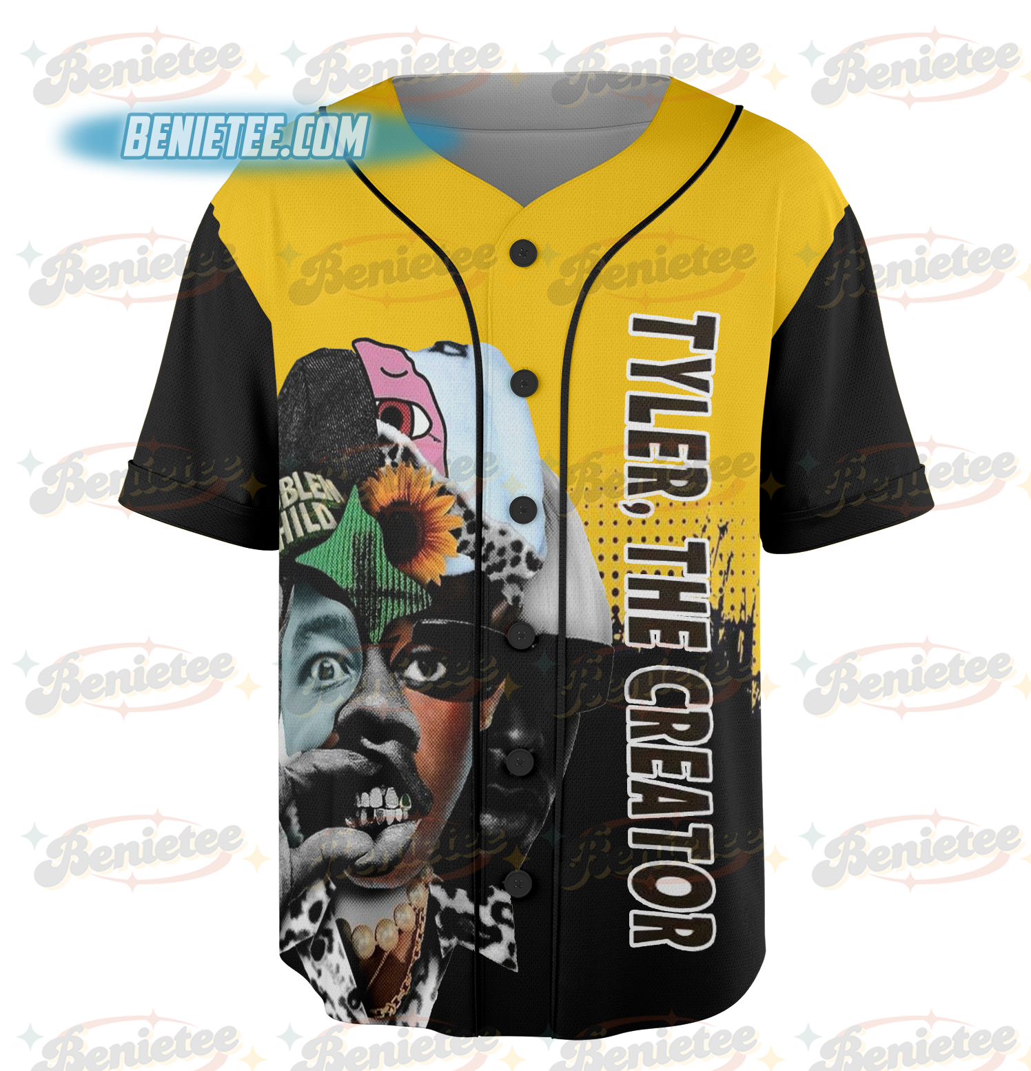 Novelty Tyler the Creator Meme Baseball Jersey - Image 2