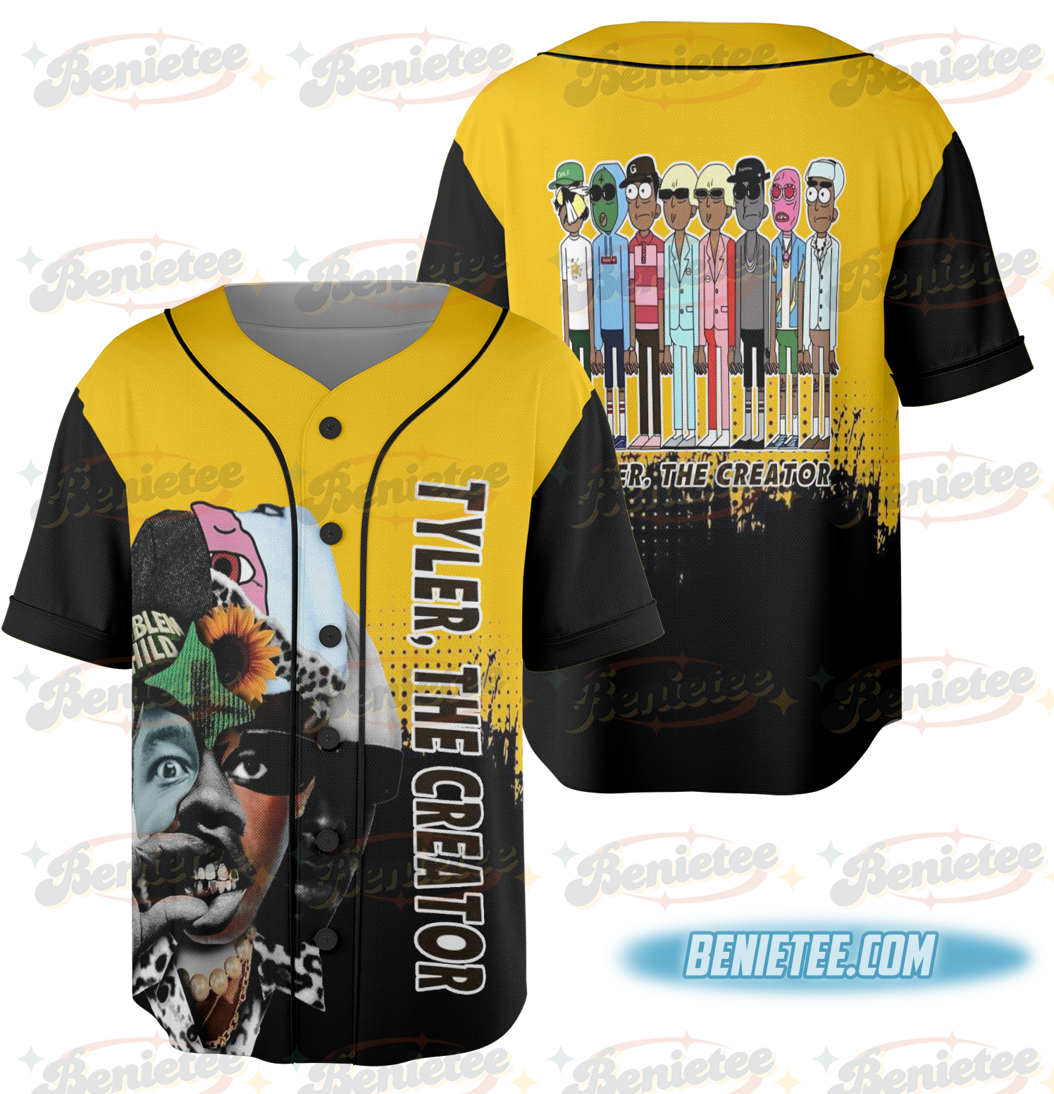 Novelty Tyler the Creator Meme Baseball Jersey - Image 3