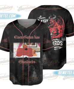 Trump And Satan In Bed Jersey, Donald Trump Devil Baseball Jersey