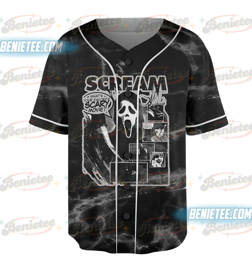 Myers Munch Baseball Jersey, Halloween Horror Cereal Jersey, Michael Mask Scary Movie Tee - Image 5