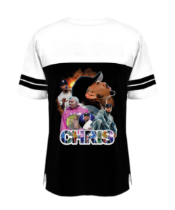 Alternative view of Chris Brown Football Jersey, Breezy Bowl Tour 2025 Football Jersey