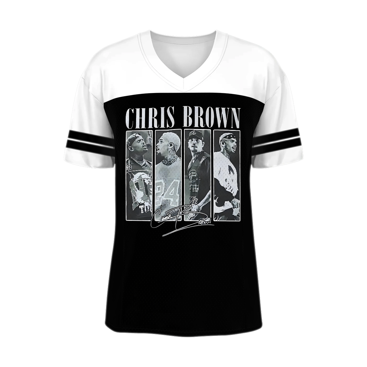 Chris Brown Football Jersey, Breezy Bowl Tour 2025 Football Jersey - Image 3