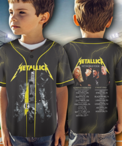 Alternative view of Metallica Concert Jersey, Album Collage Band Tee