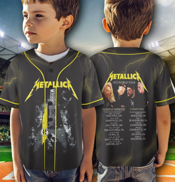 Alternative view of Metallica Concert Jersey, Album Collage Band Tee
