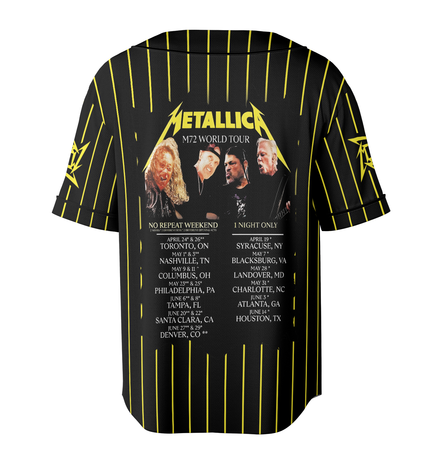 Metallica M72 World Tour 2025 Jersey, Vintage Metallica shirt - Image 5