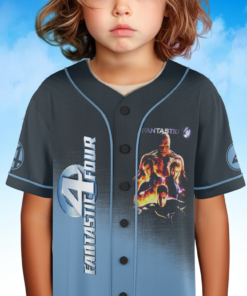 Alternative view of Aesthetic The Fantastic Four First Steps Superhero Movie Jersey