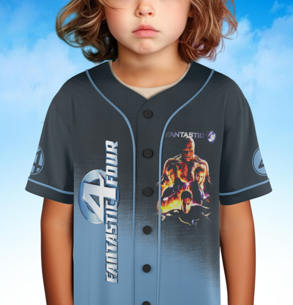Alternative view of Aesthetic The Fantastic Four First Steps Superhero Movie Jersey