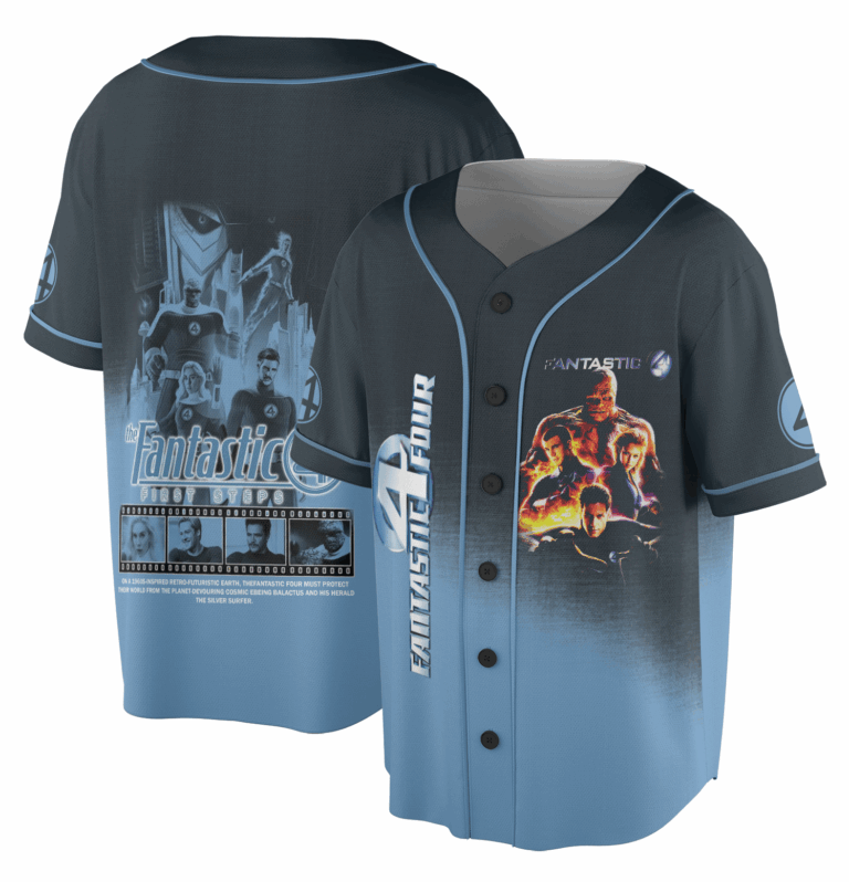 Aesthetic The Fantastic Four First Steps Superhero Movie Jersey