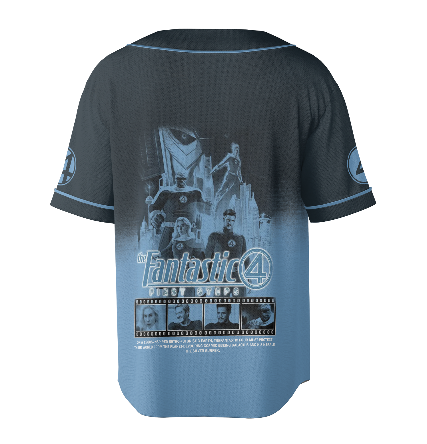 Aesthetic The Fantastic Four First Steps Superhero Movie Jersey - Image 6