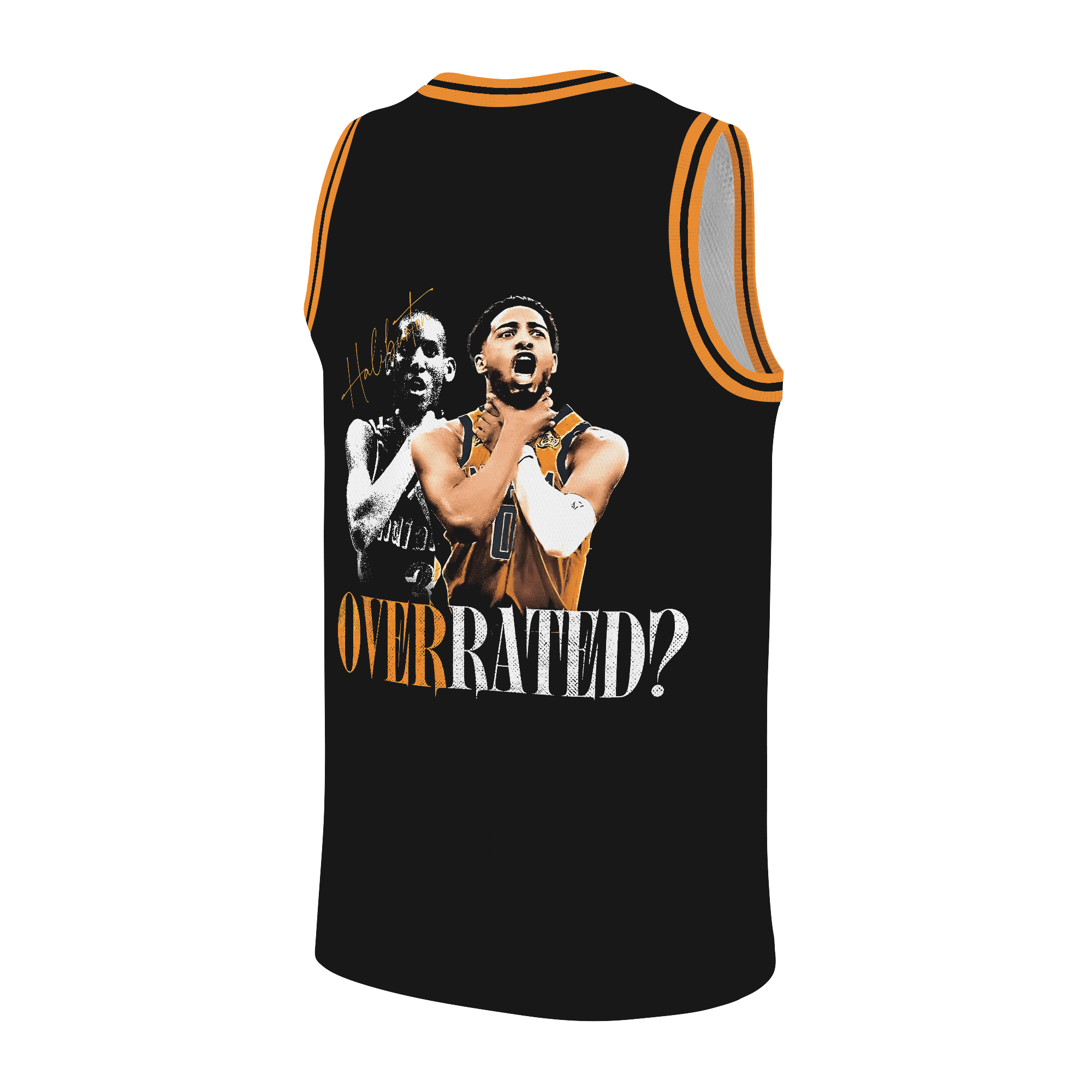 Tyrese and Reggie Choke Celly Basketball Jersey, Vintage Indiana Pacers Shirt - Image 3