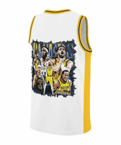Alternative view of What The Hali Indiana Basketball Bootleg Vintage Basketball Jersey